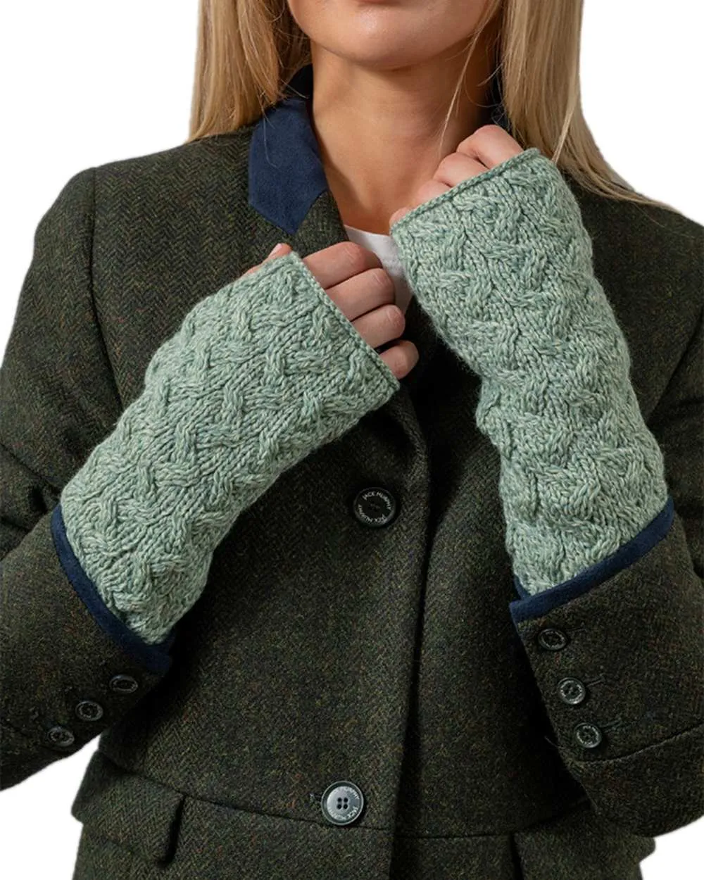 Aran Supersoft Merino Fingerless Gloves