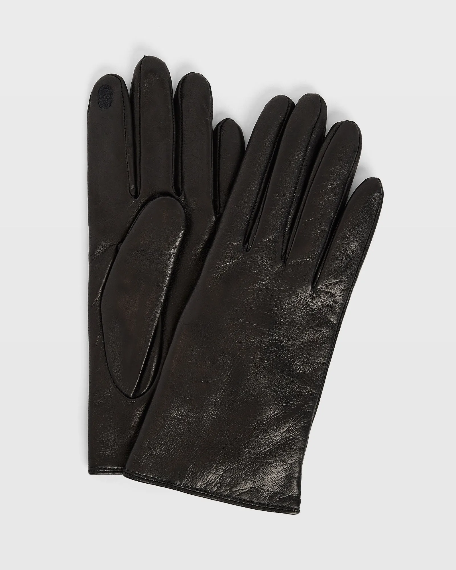 Cashmere-Lined Leather Gloves