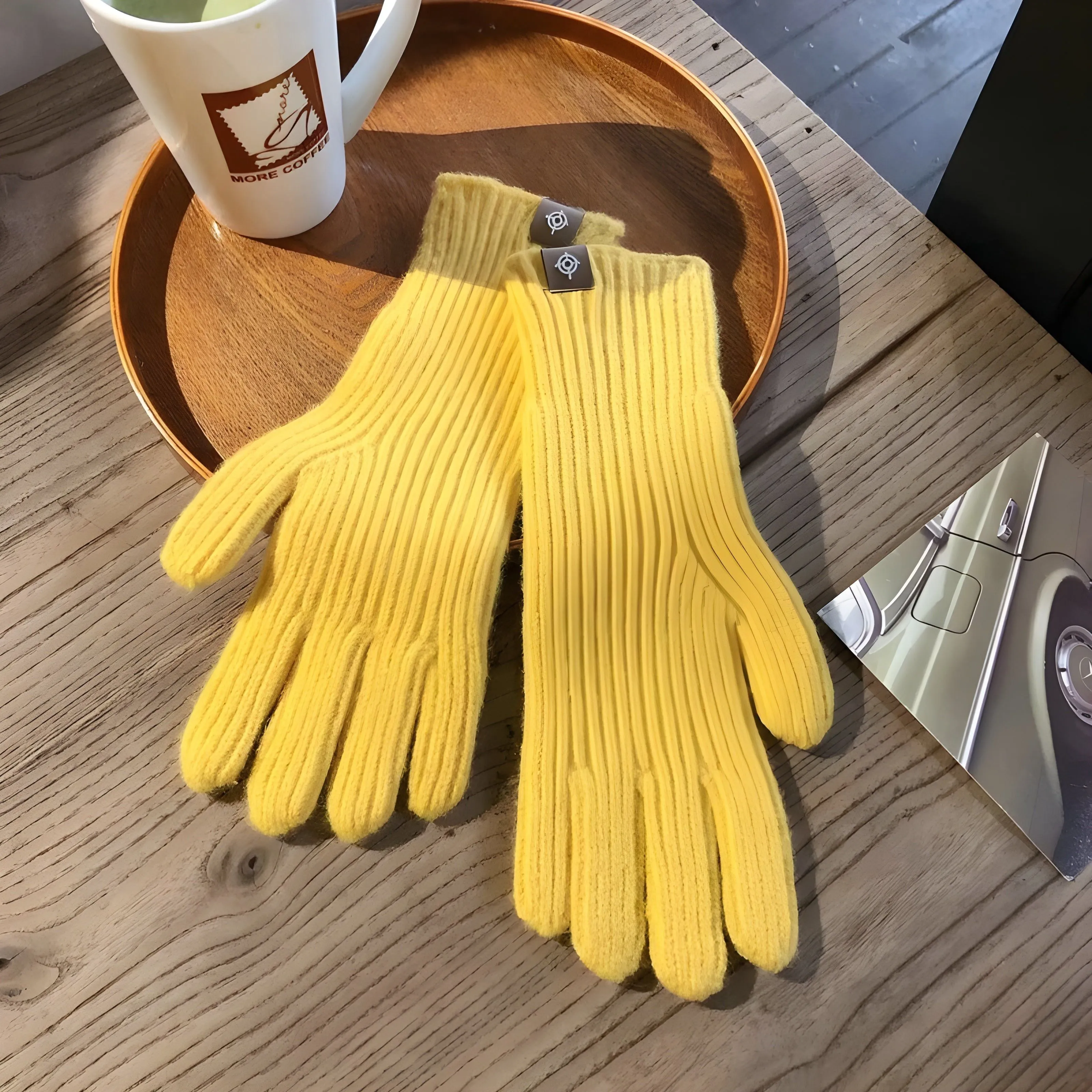 CozyTouch Handschuhe – Legere gestrickte Winterhandschuhe aus Wolle