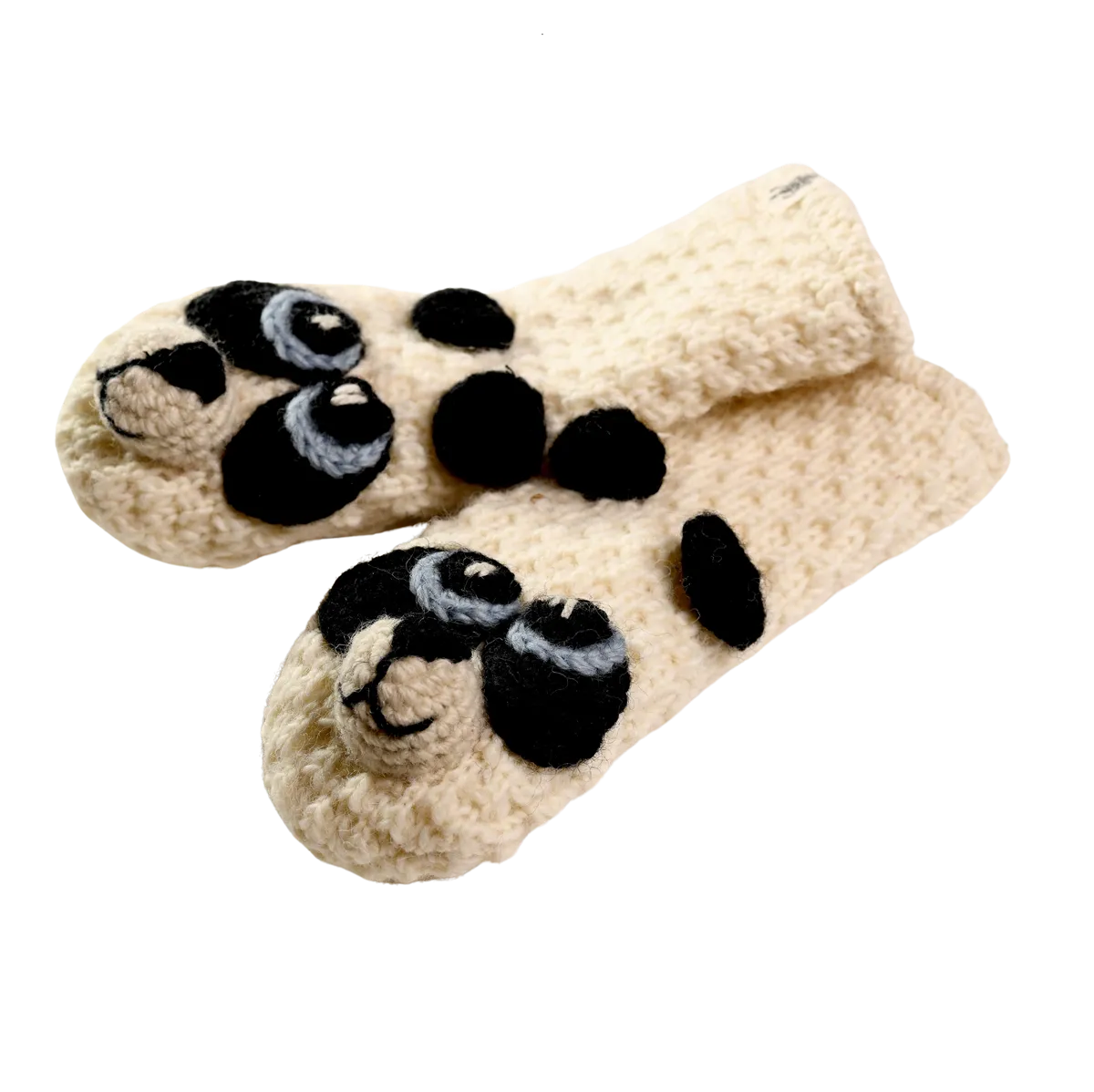 Crochet Panda Mittens