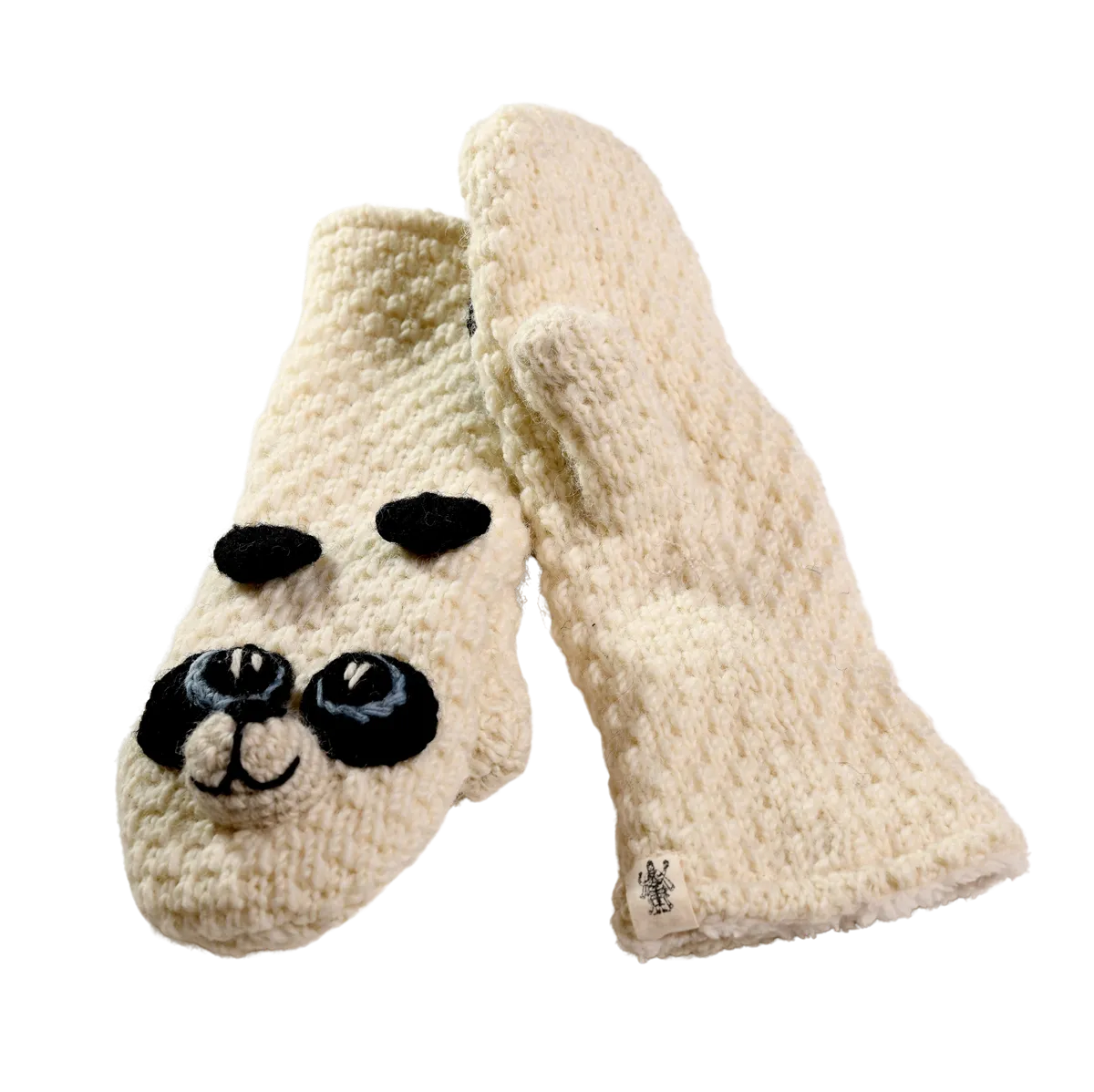 Crochet Panda Mittens