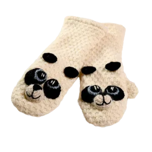 Crochet Panda Mittens