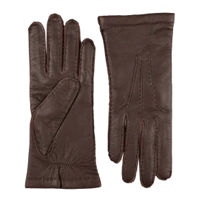 Espresso Cashmere Lined Elk Gloves