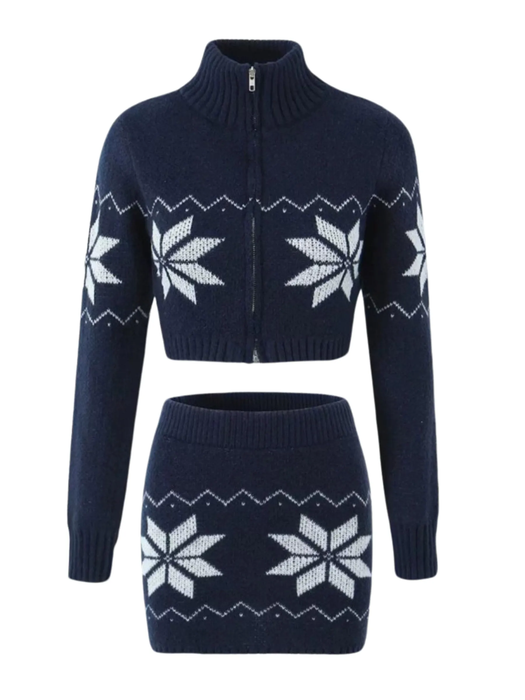 Fashionkova Mavis Knitted Skirt Set