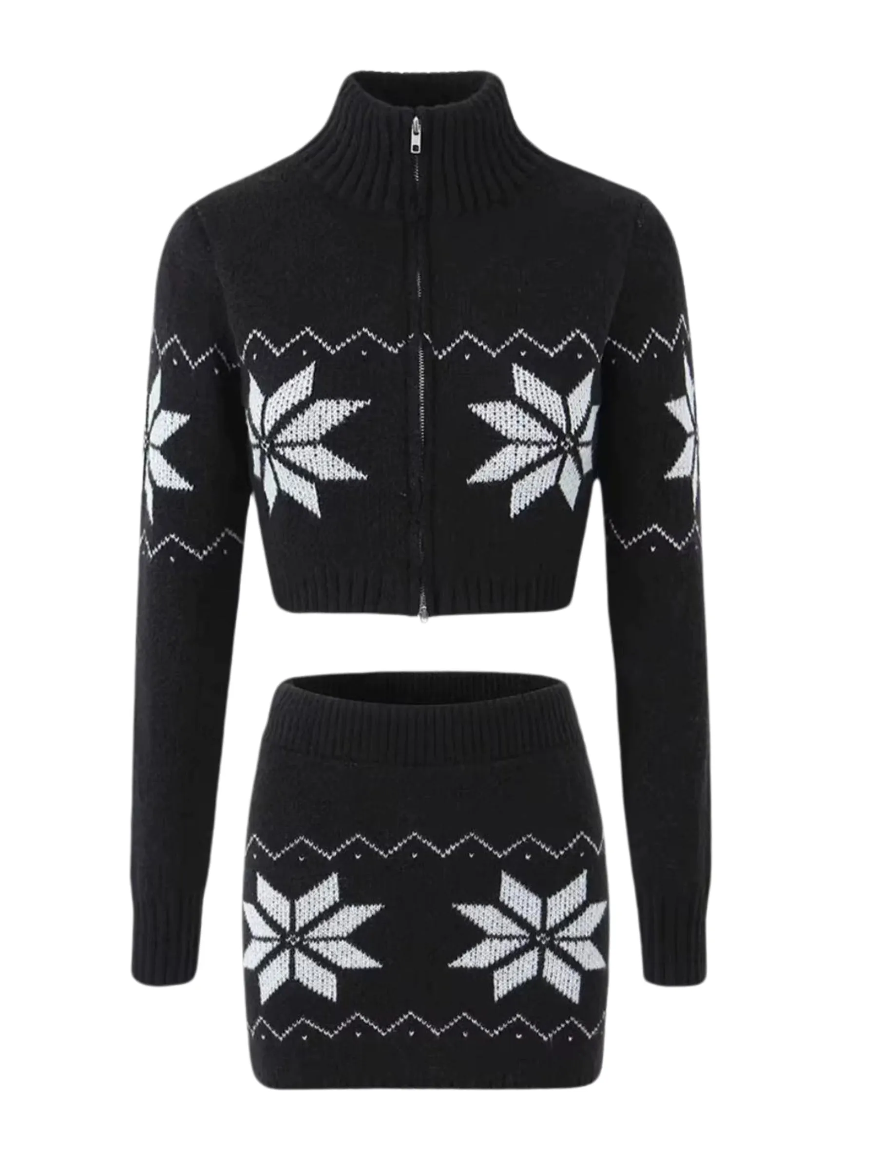 Fashionkova Mavis Knitted Skirt Set