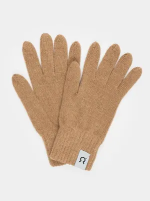 Gloves Anita Beige In Regenerated Cashmere | Rifò