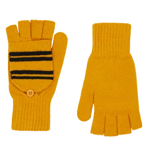 Hufflepuff Knitted Mitten Capped Gloves