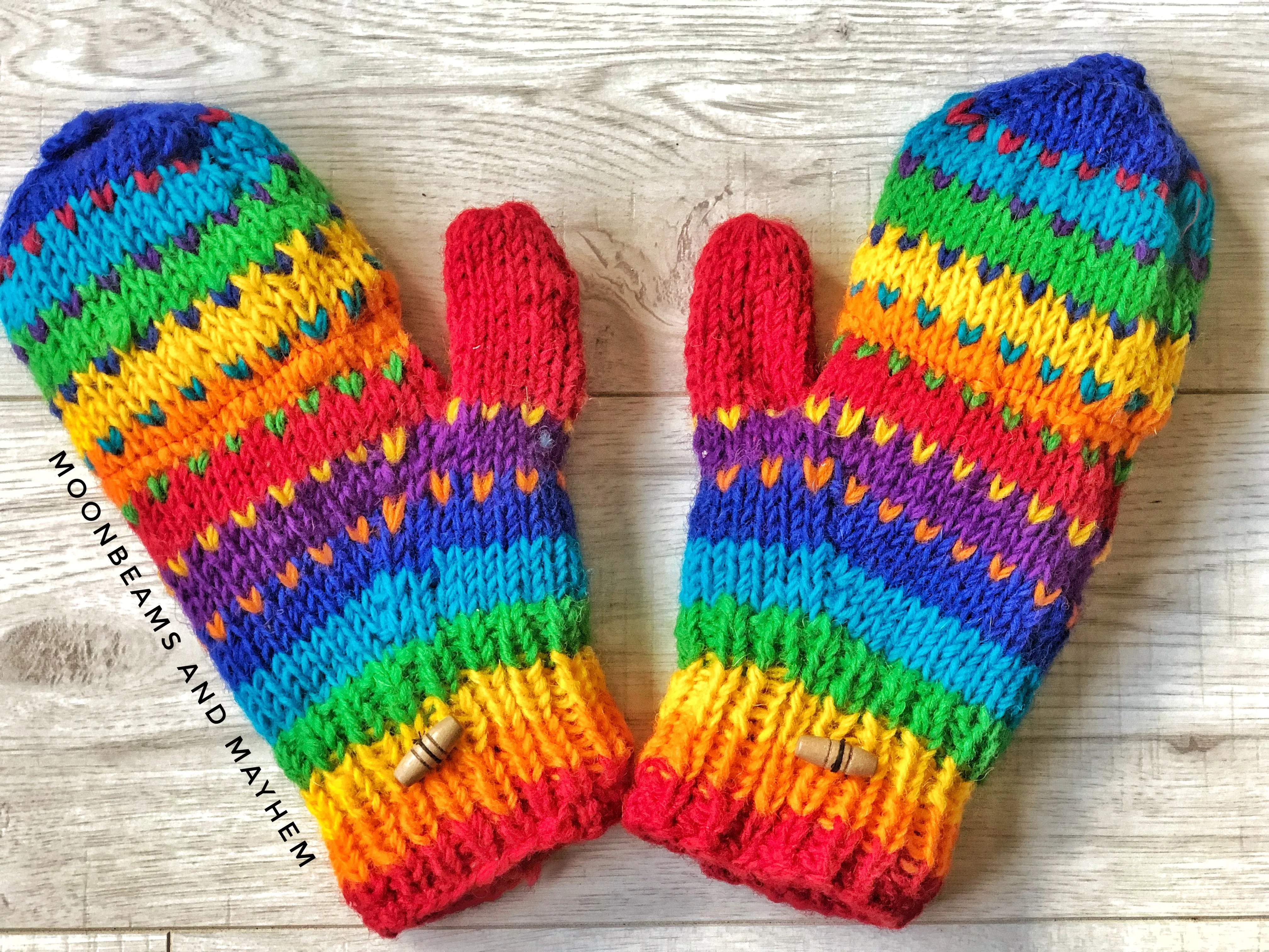 KALEIDOSCOPIC SNUGGLE GLOVES / MITTENS