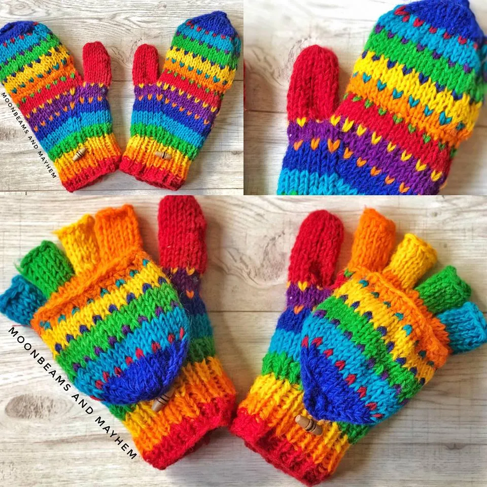KALEIDOSCOPIC SNUGGLE GLOVES / MITTENS