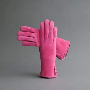 Ladies Gloves from Pink Reindeer Suede with Orylag Cuffs