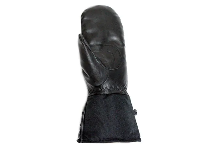 Long Leather Mittens