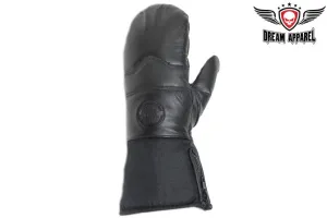 Long Leather Mittens