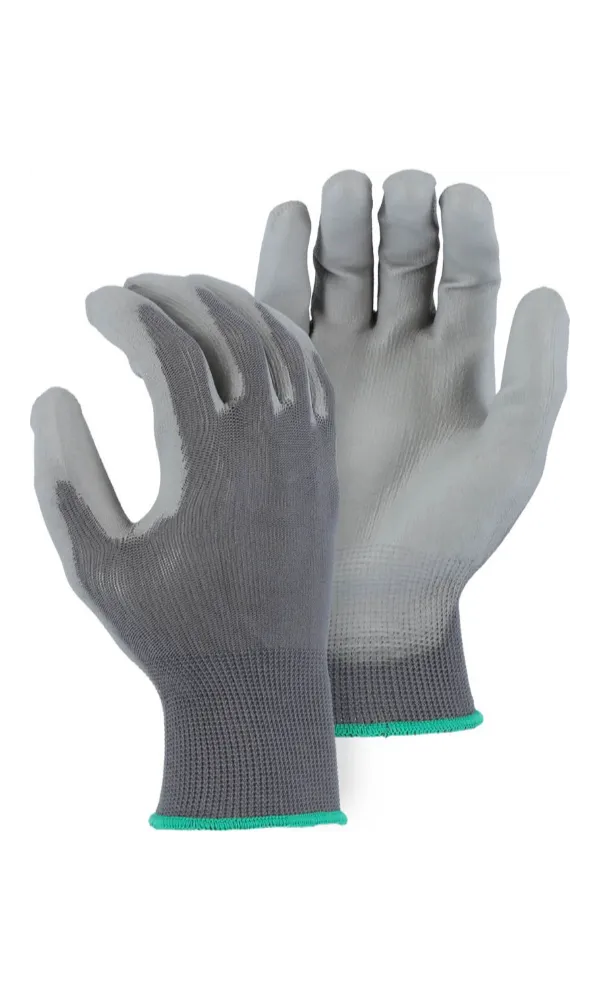 Majestic Gloves 3434A Polyurethane Coated Palm Knit Polyester Gloves (Dozen)