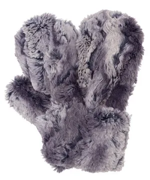 Men's Mittens - Luxury Faux Fur in  Muddy Waters