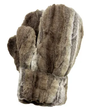 Men's Mittens - Plush Faux Fur in Willows Grove