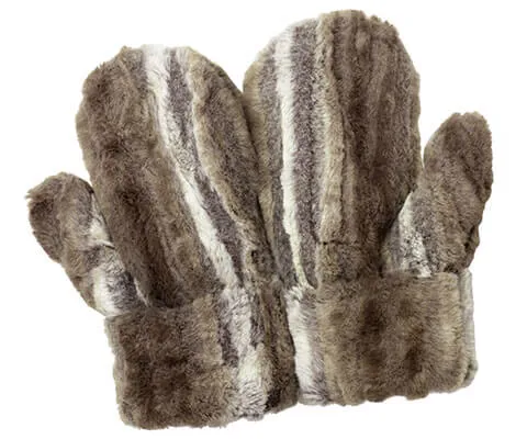Men's Mittens - Plush Faux Fur in Willows Grove
