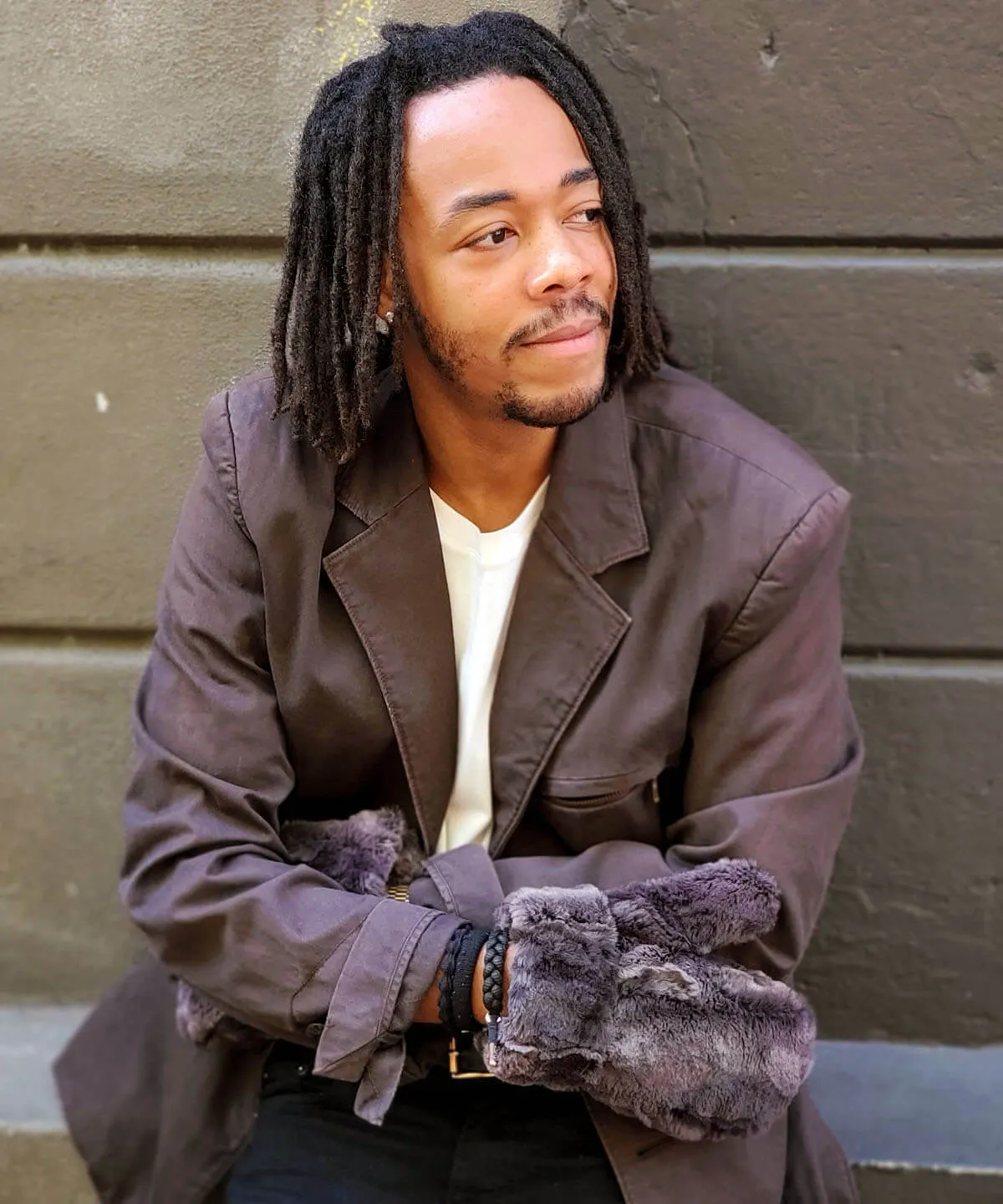 Men's Mittens - Plush Faux Fur in Willows Grove