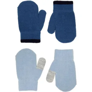 Molo Dusty Blue Kenny Knit Mittens