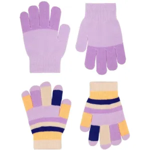 Molo Pastel Lilac Kei Knit Mittens
