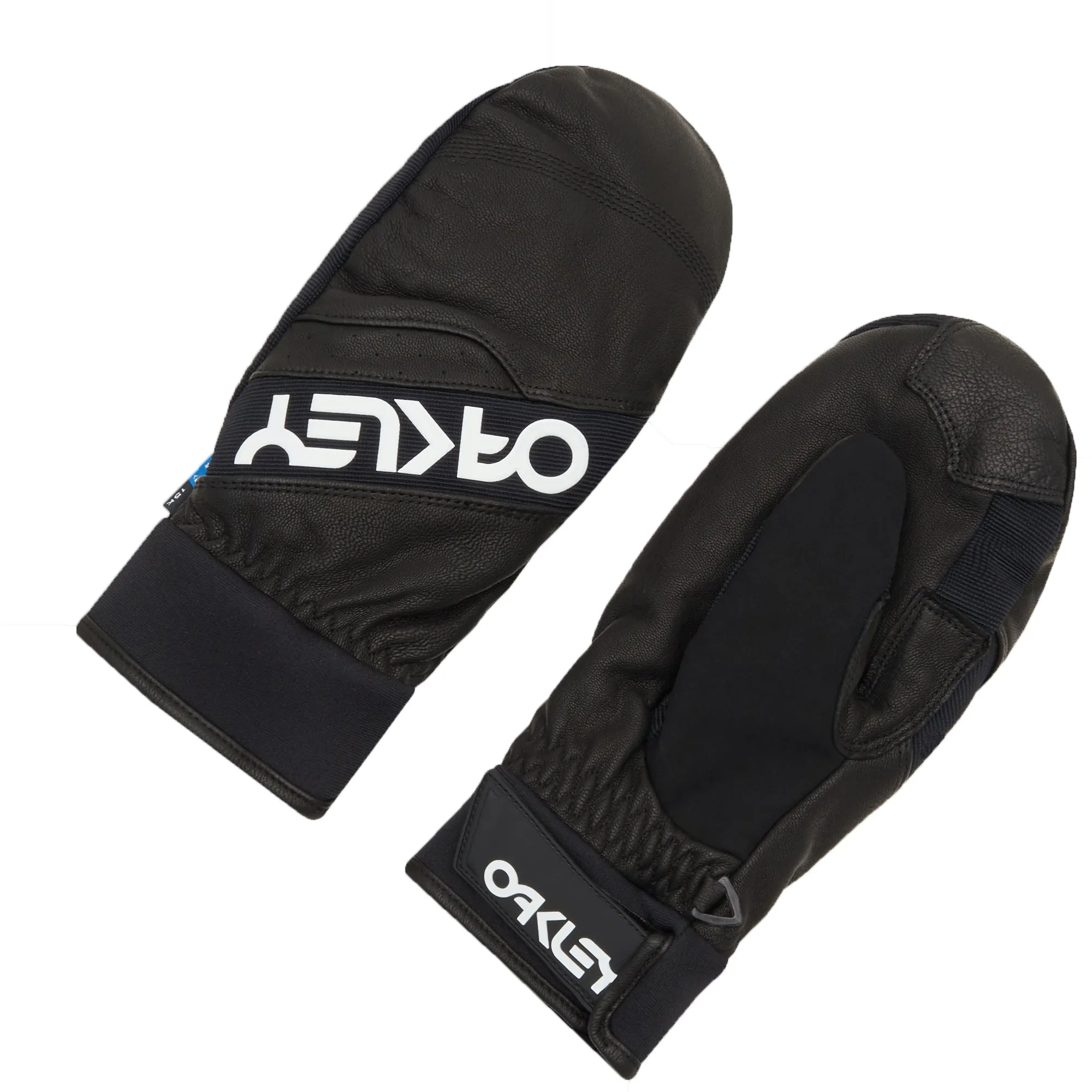 Oakley  Mens Blackout Factory Winter Mittens 2.0 Leather Fleece Touch Screen