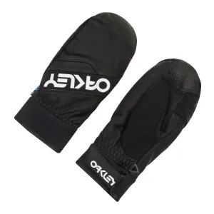 Oakley  Mens Blackout Factory Winter Mittens 2.0 Leather Fleece Touch Screen