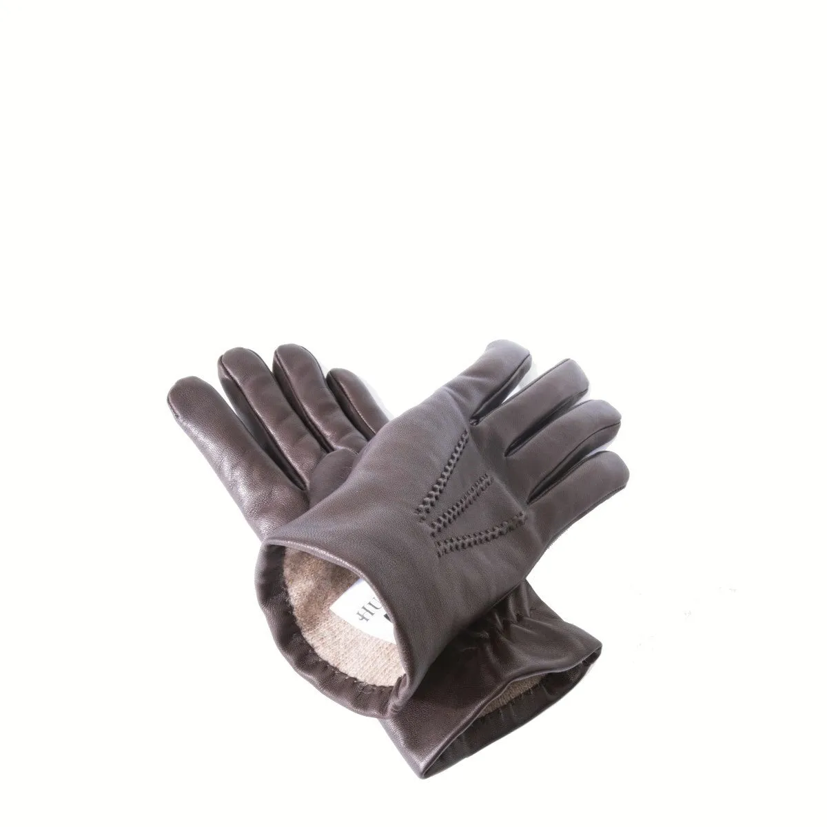 Ravel Ladies Cashmere Lined Gloves - Brown