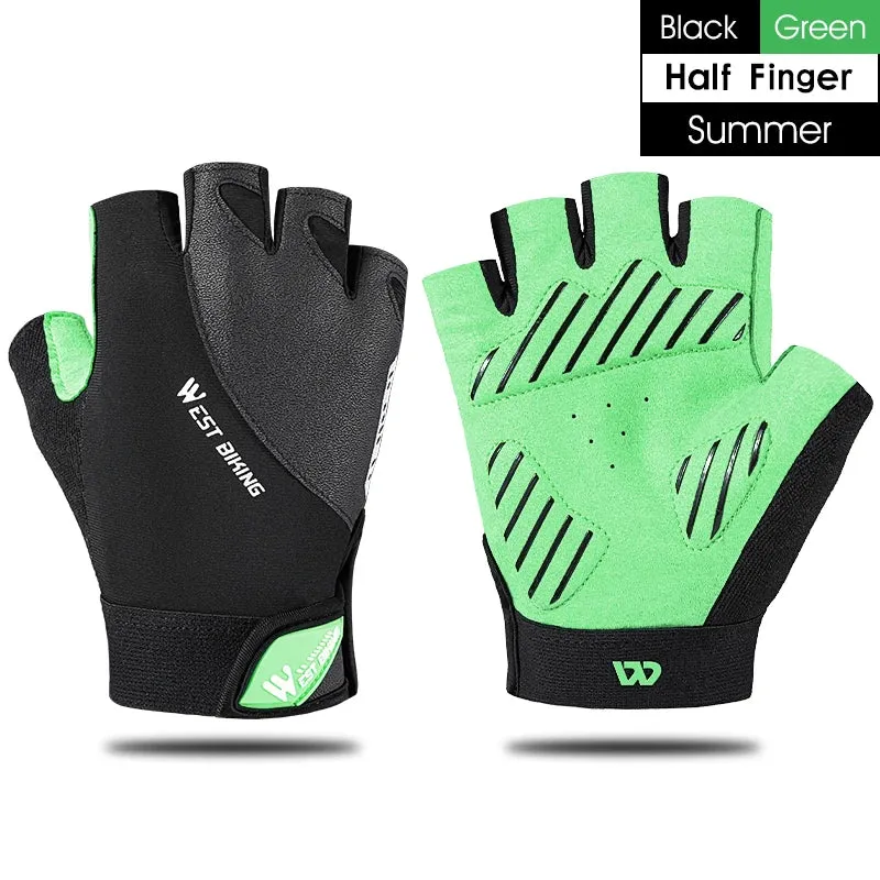 Shockproof Full Finger Cycling Sports Gloves