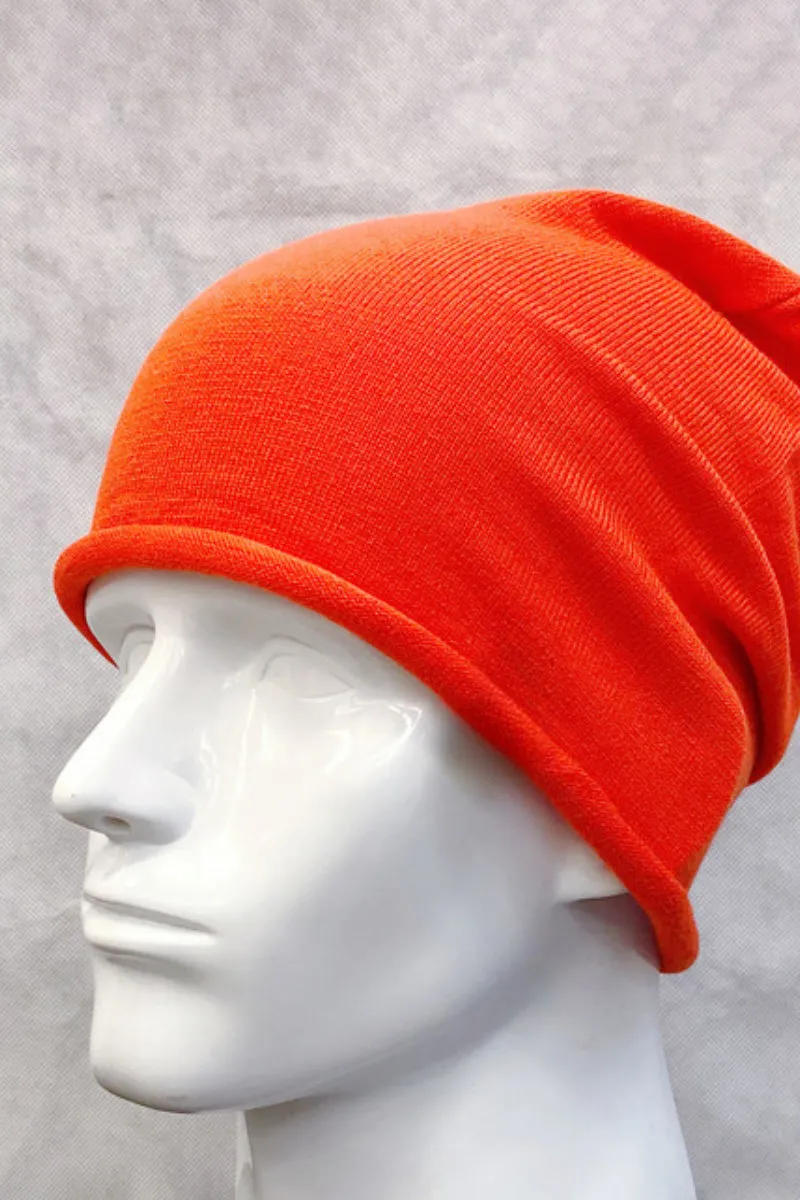 Slouchy Wool-Cashmere Blend Beanie Hat
