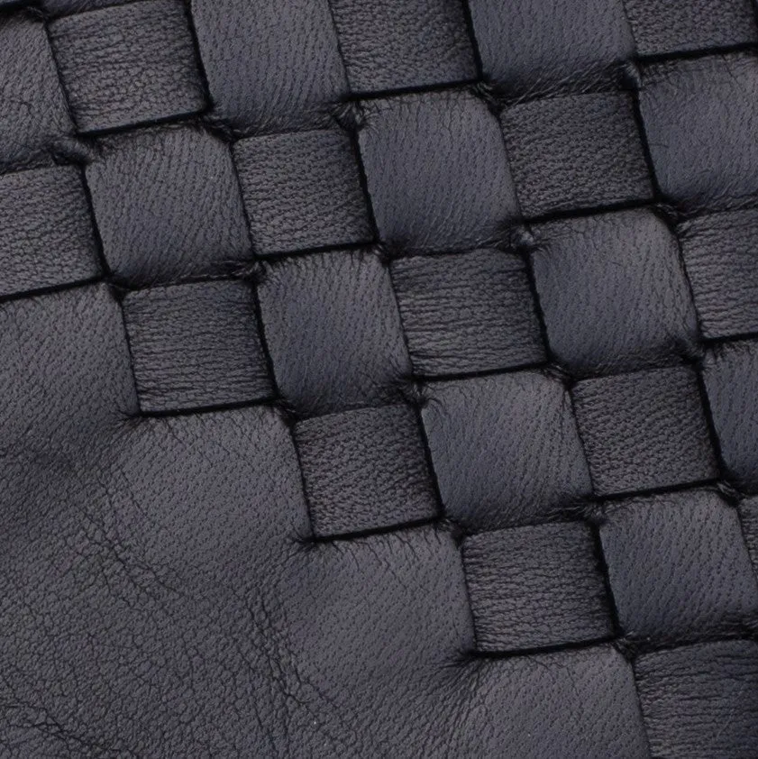 Trani Black Leather Gloves