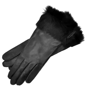 Velence Black Leather Gloves