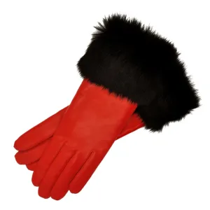 Velence Red Leather Gloves