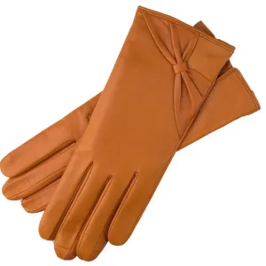 Vittoria Camel Leather Gloves