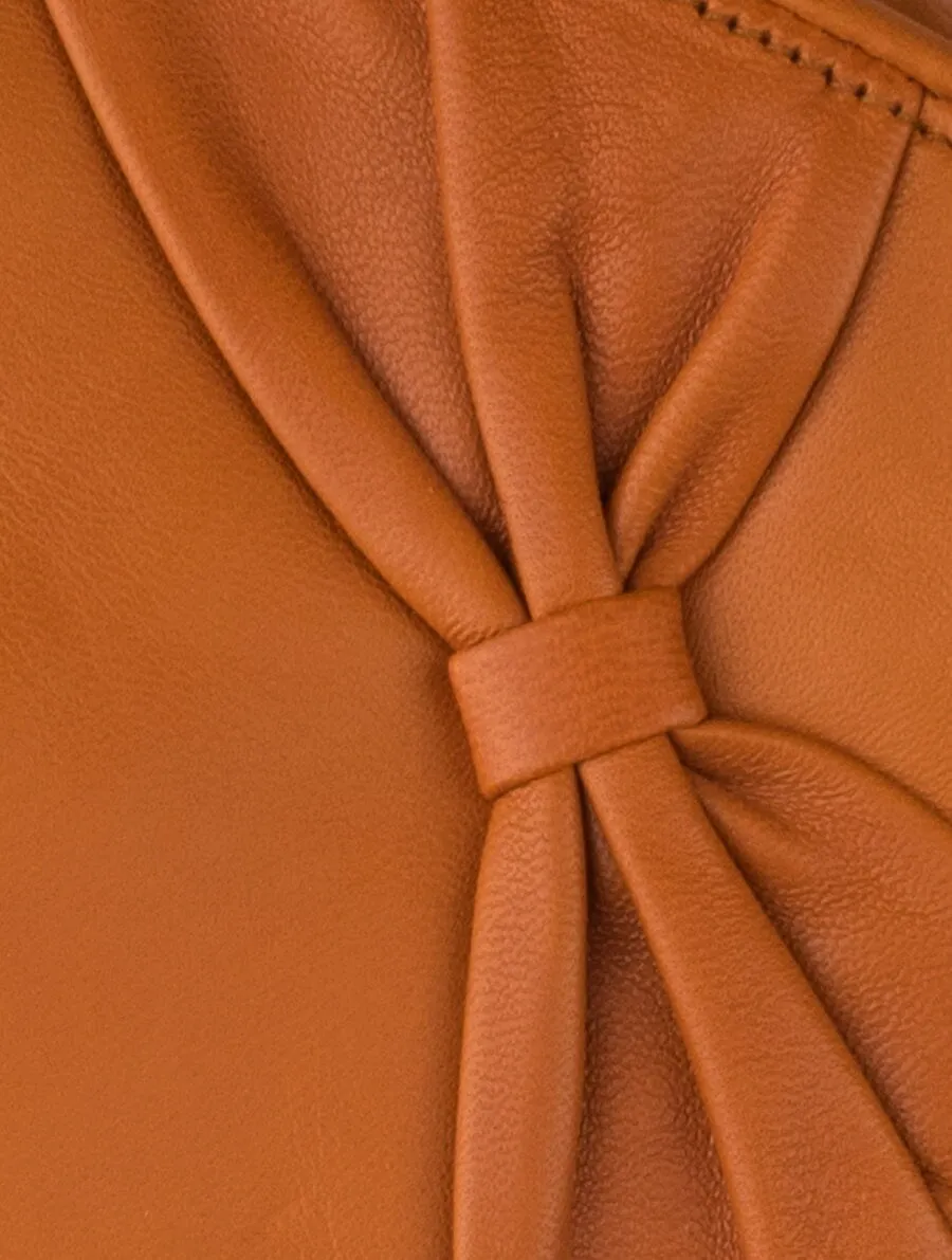 Vittoria Camel Leather Gloves