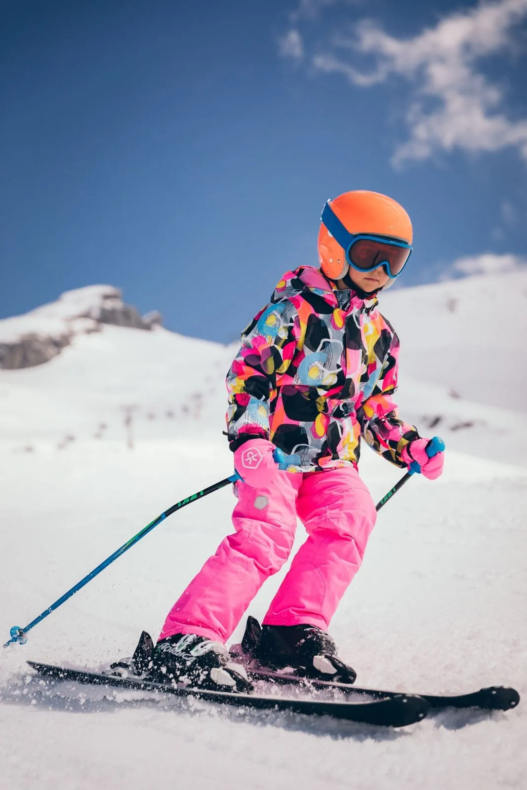 Waterproof Ski Gloves: Sugar Pink