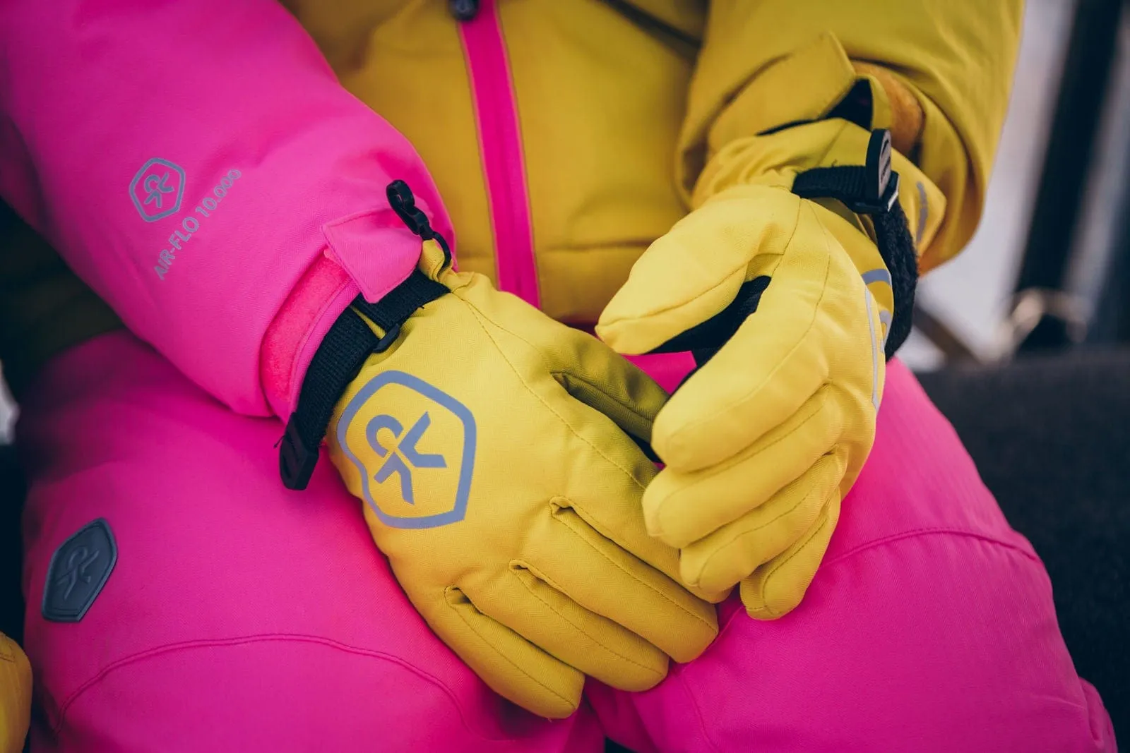 Waterproof Ski Gloves: Sugar Pink