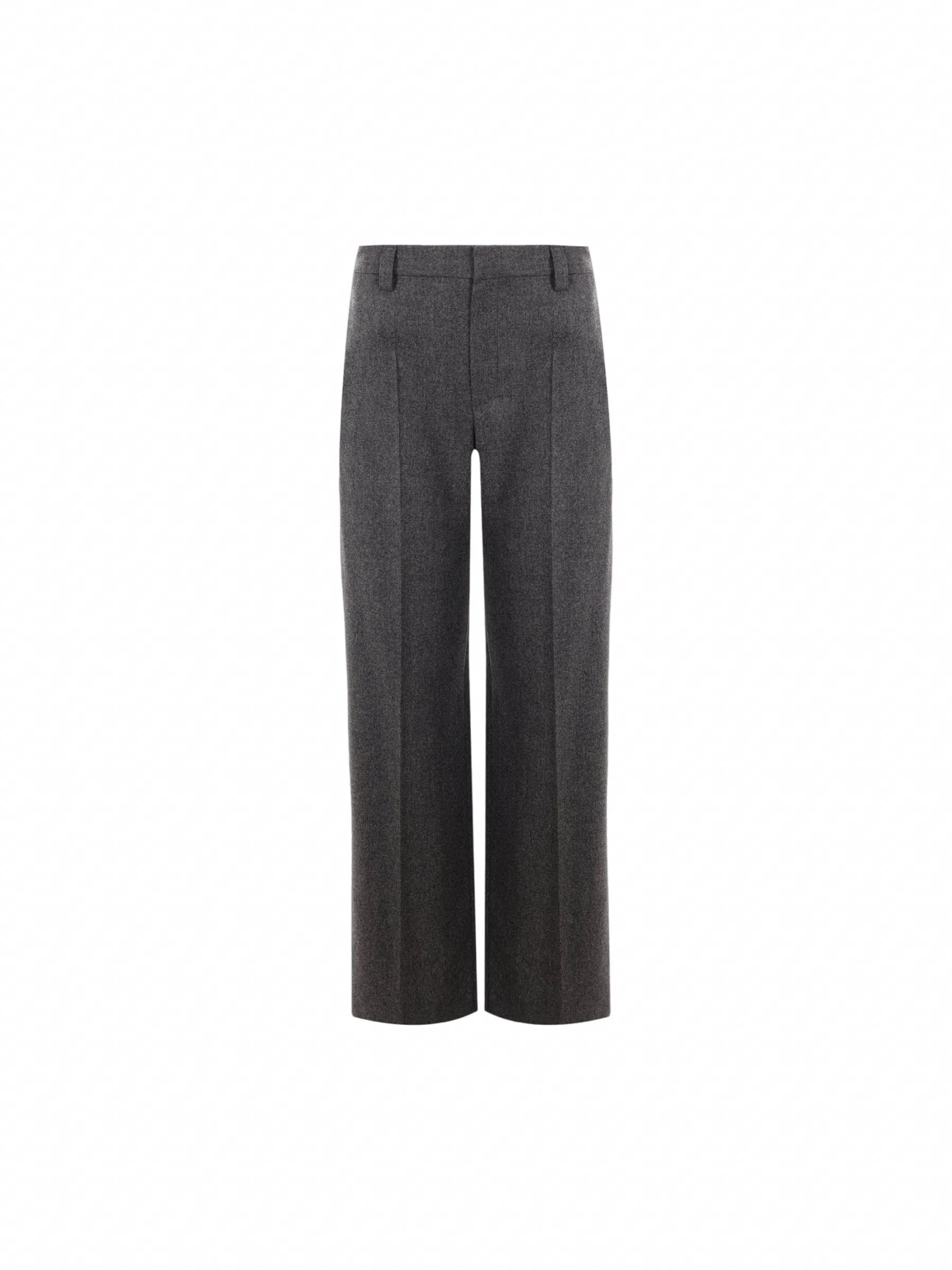 Wide-Leg Cashmere Trousers
