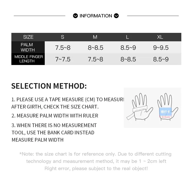 Winter Cycling Gloves With Wrist Support Touch Screen Bicycle Gloves Outdoor Sports Anti-slip Windproof Bike Full Finger Gloves