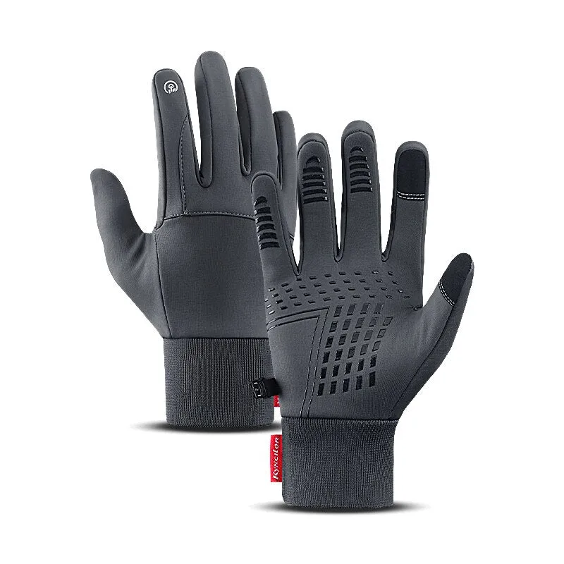 Winter Cycling Gloves With Wrist Support Touch Screen Bicycle Gloves Outdoor Sports Anti-slip Windproof Bike Full Finger Gloves