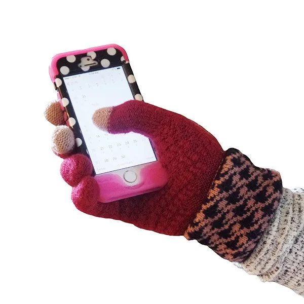 Womens Elegant Touch Screen Winter Gloves