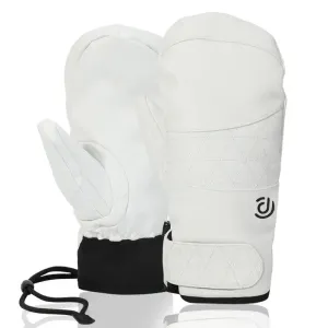 Women's Extreme Weather Thermal Leather Snow Mittens
