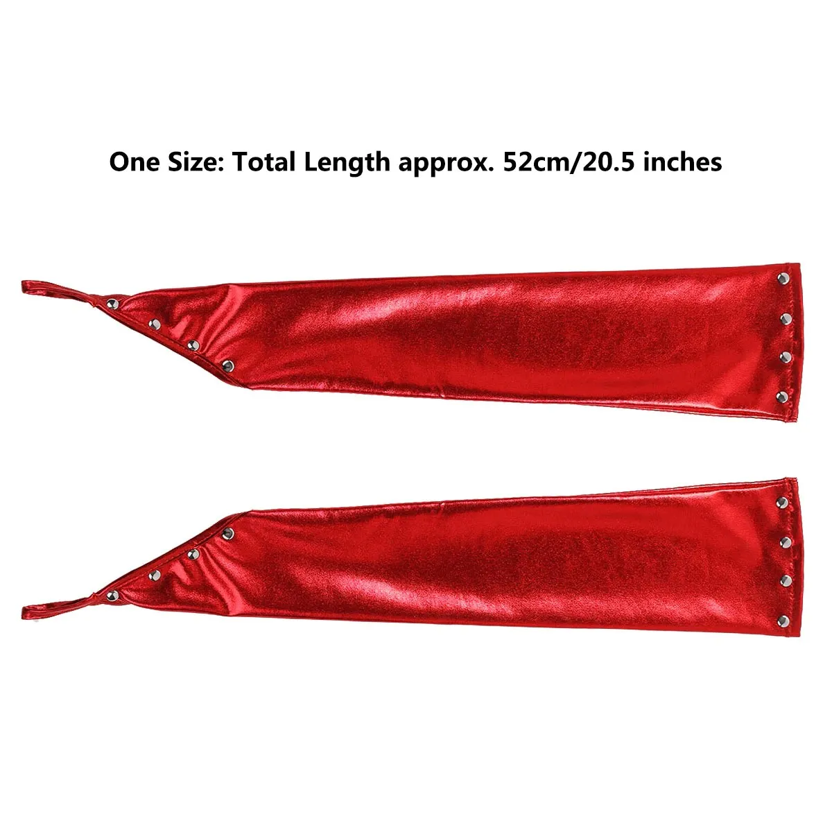 Women's PU Leather Long Gloves with Rivets / Goth Punk Fingerless Gloves
